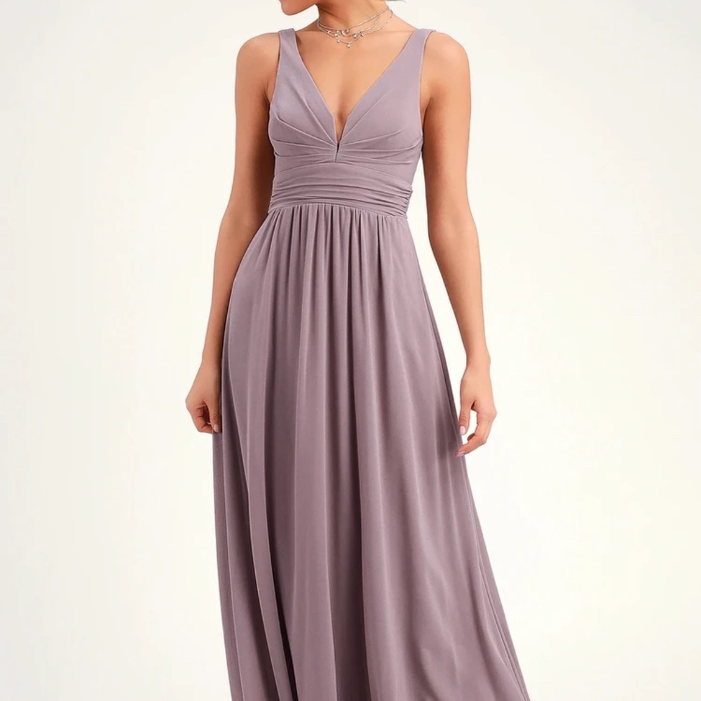 Lulus Taupe Maxi Dress